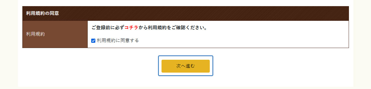 イメージ：「次へ進む」をクリック